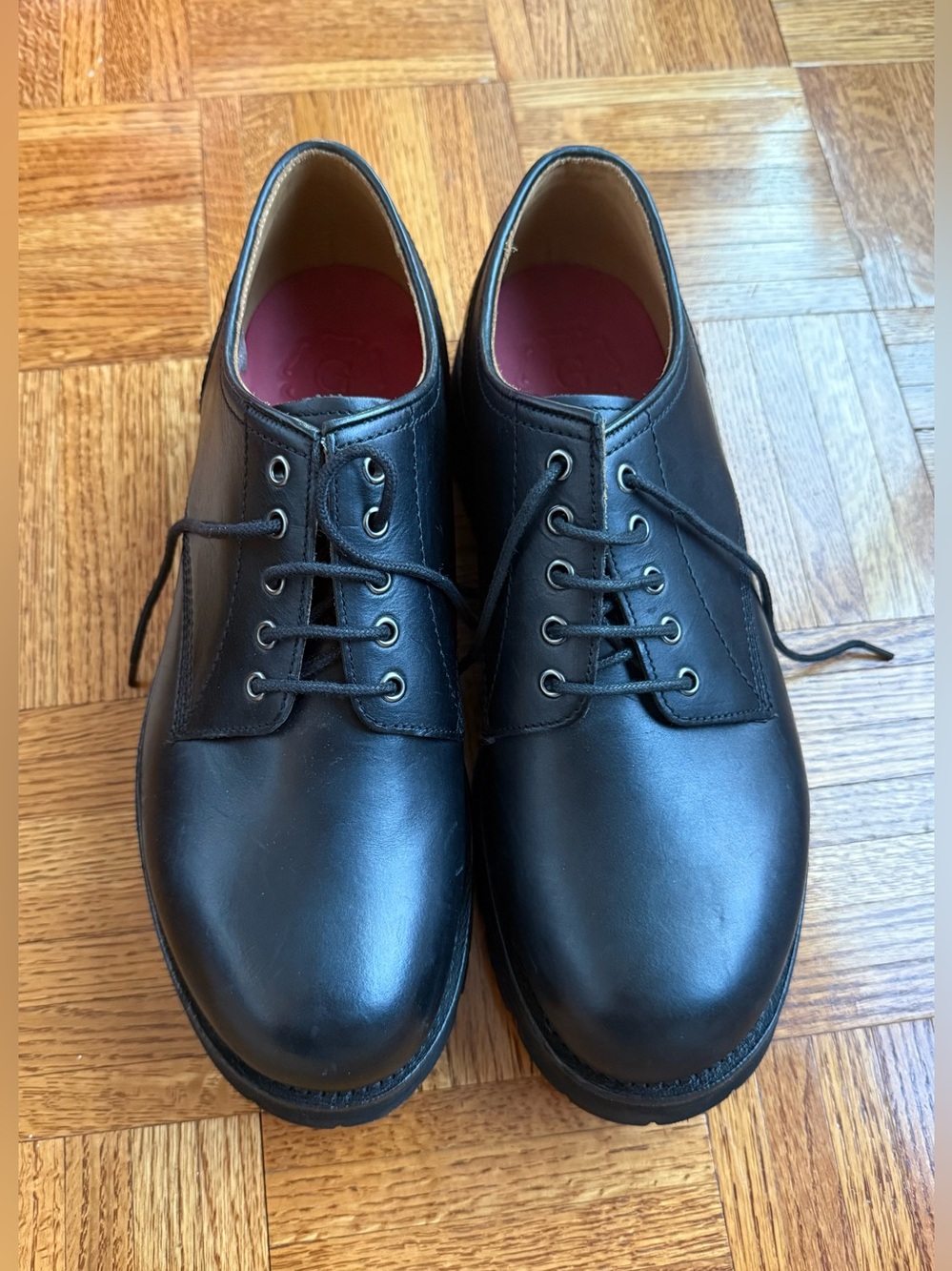 Grenson Black Lace-Up Derby Shoes (Extralight Lug Soles)